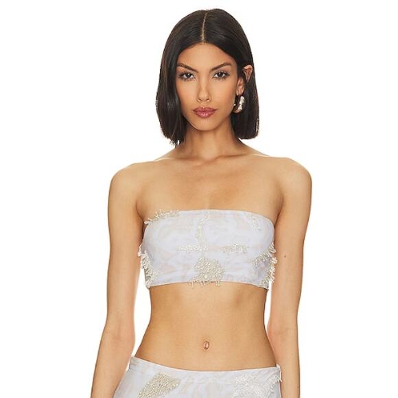 Onalaja x REVOLVE Bandeau Festival Top NWT Size Medium - Picture 1 of 3